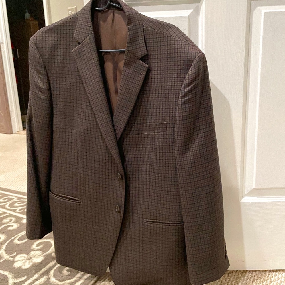 NWOT - NEVER WORN - Ralph Lauren - Men's Brown Print Sport Coat - Size 44S